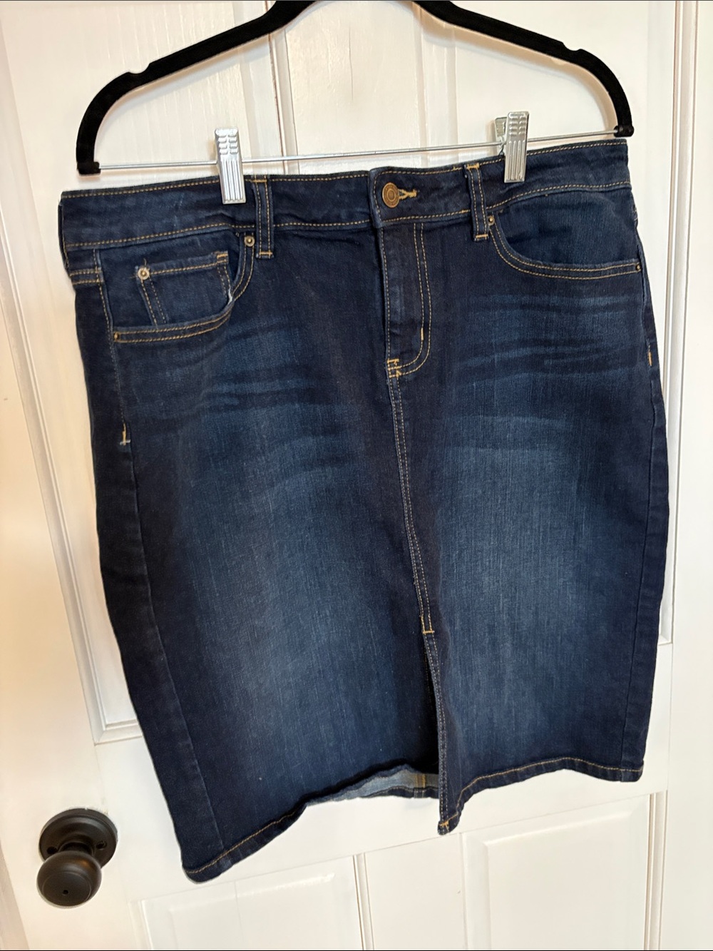GAP Factory Dark Blue Denim Pencil Skirt